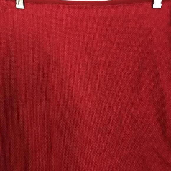 Ann Taylor Skirt Womens Size 8 Red Fringe Pencil Career Statement Office - Picture 3 of 9